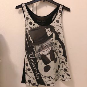 HotTopic Undertaker Black Butler Kuroshitsuji Anime Tank Top M